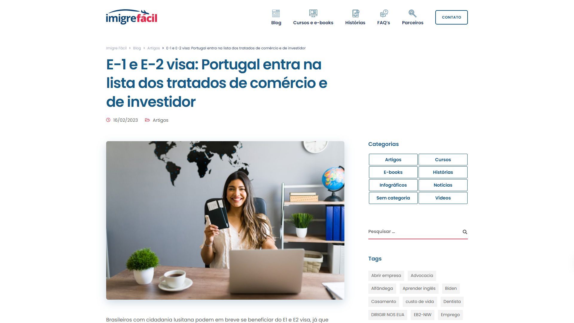 Immigration Portal Overview - Imigre Fácil - Visa Information Platform