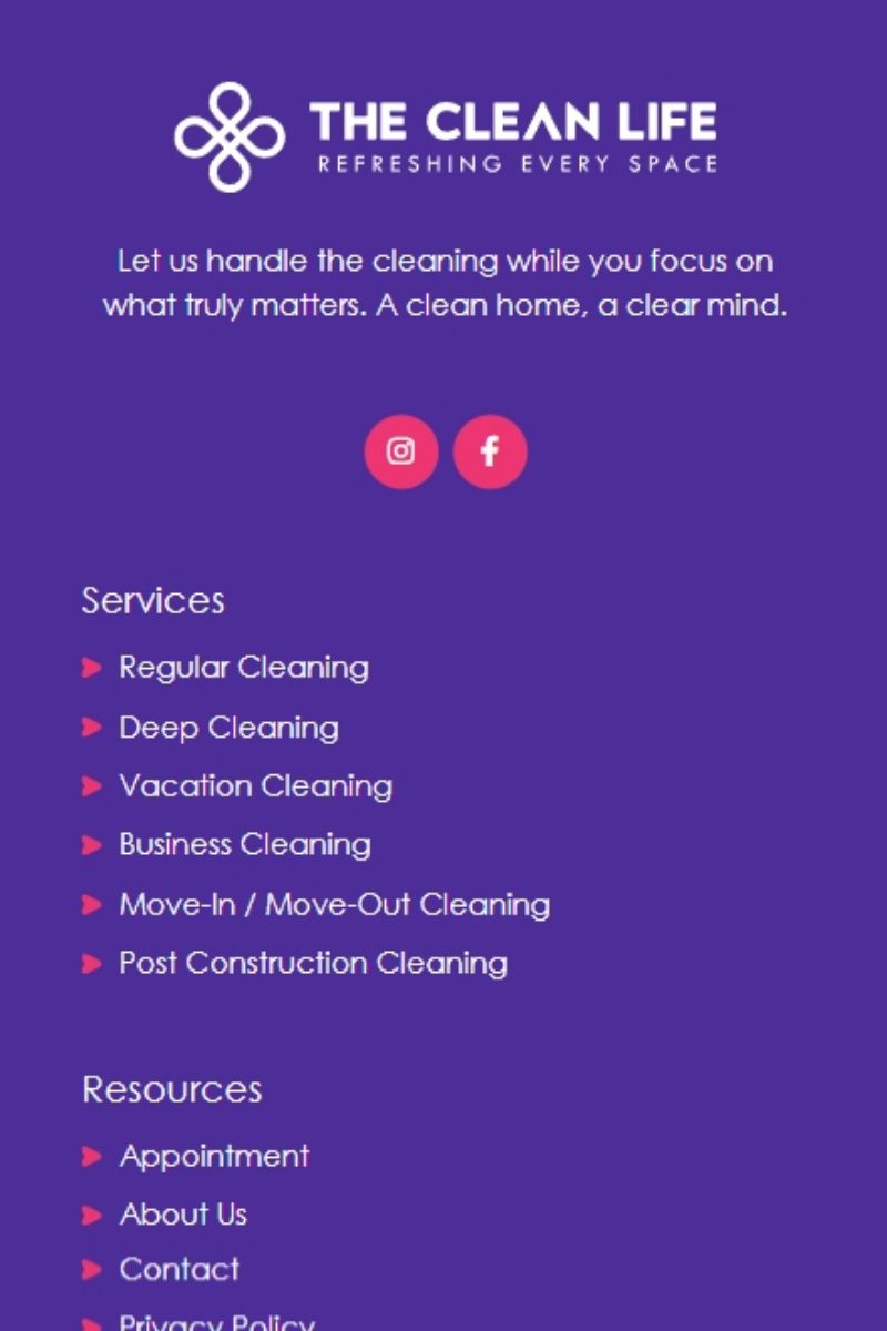 SEO Optimization Process - The Clean Life - Orlando and Davenport FL