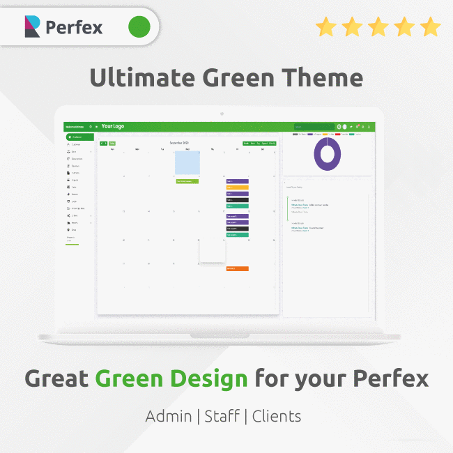 Ultimate Green Theme for Perfex CRM