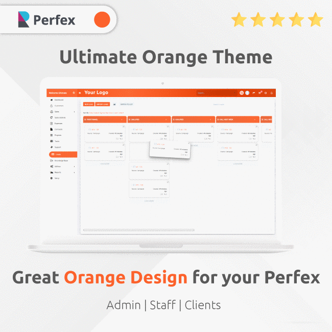 Ultimate Orange Theme for Perfex CRM